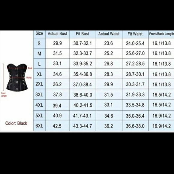 Charmian black corset - Picture 3 of 5